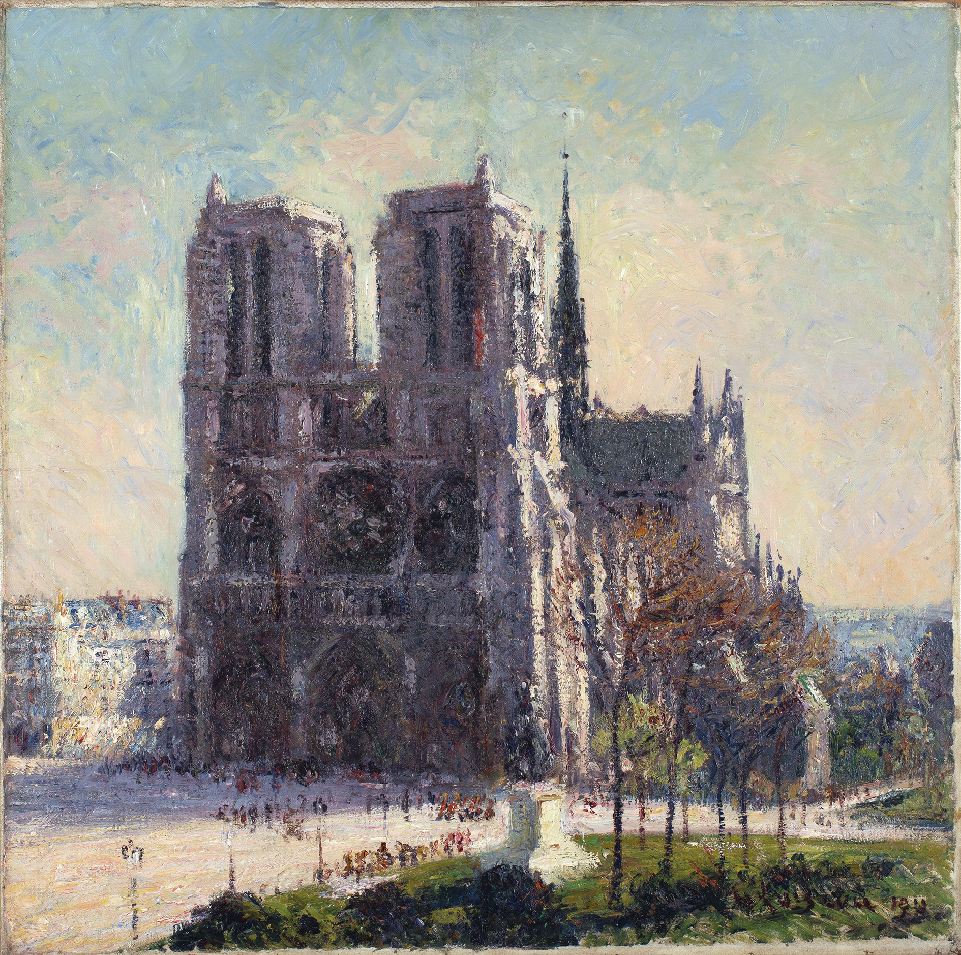 View of Notre-Dame, Paris - Loiseau, Gustave. Museo Nacional